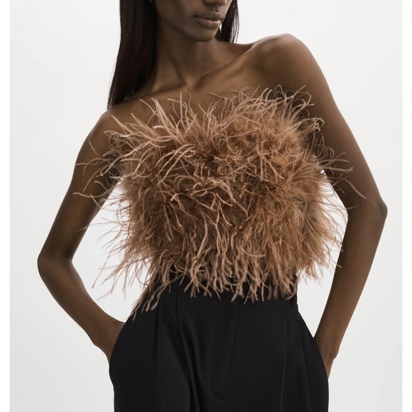 Lamarque faux feather top - Picture 1 of 3